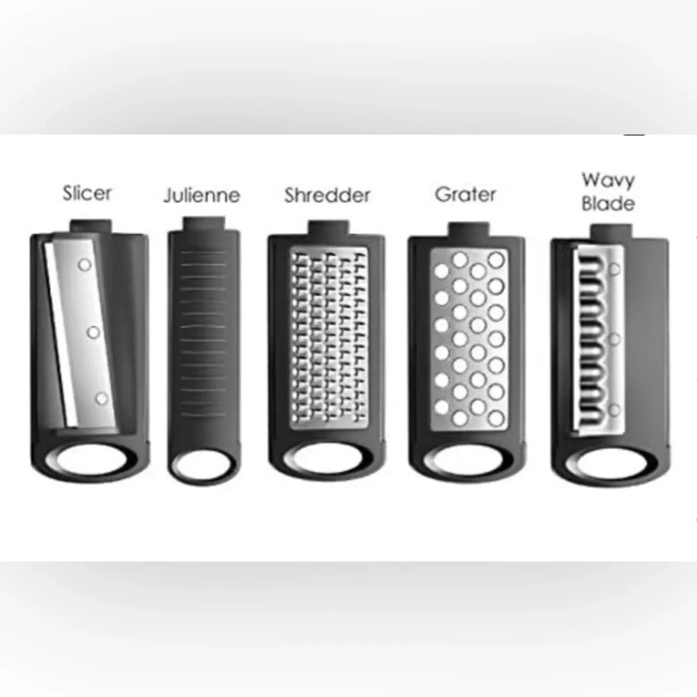 Simposh Mandolin Compact Multi Box 5 Blade Grater Slicer Shredder-Incomplete Set